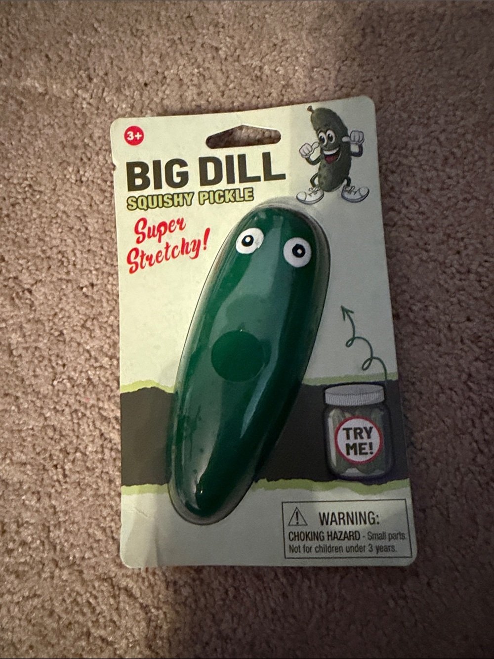 Big Dill Squishy Pickle Toy - Green